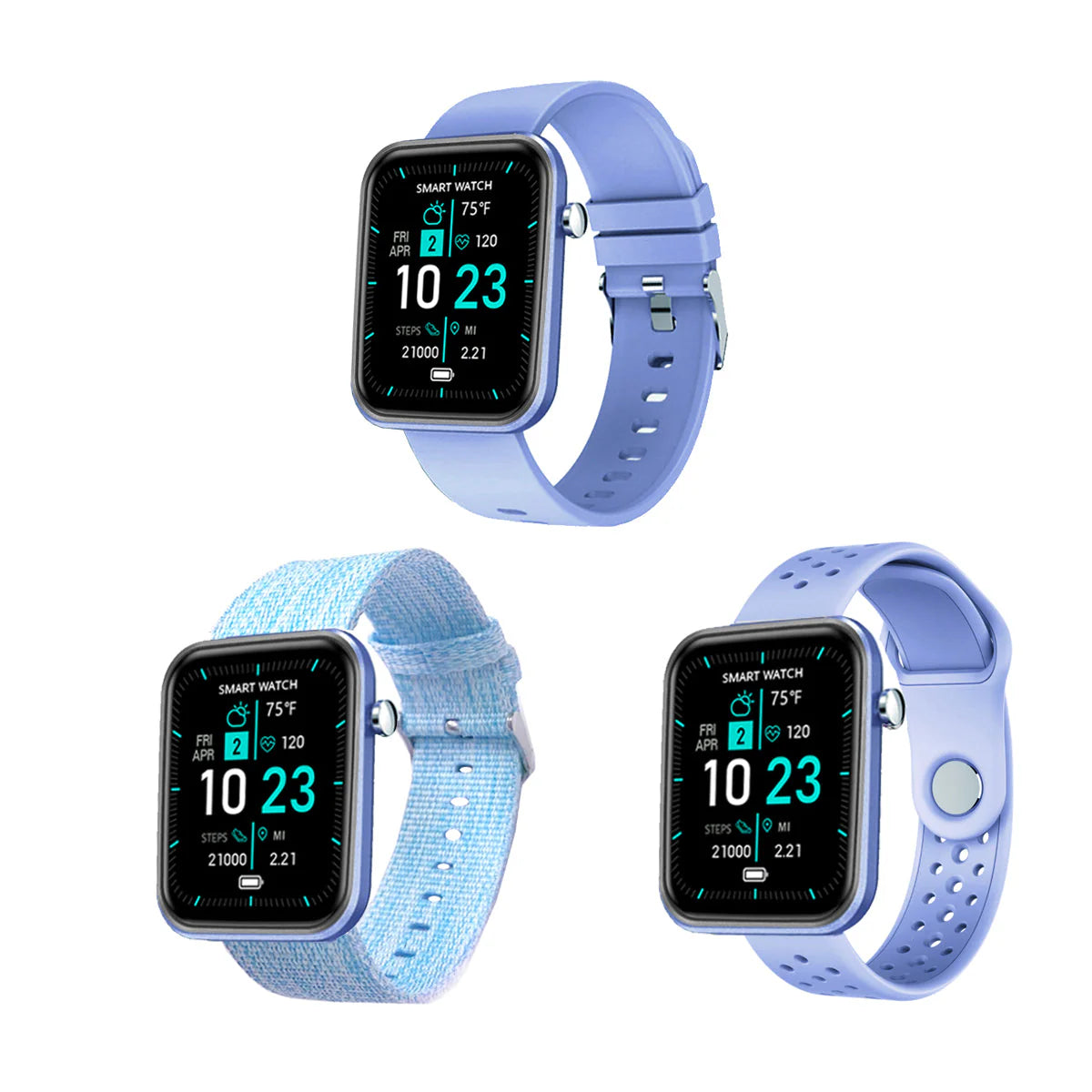 Advanced Smartwatch + 3 Stylish Bands – Your Wellness, Your Way