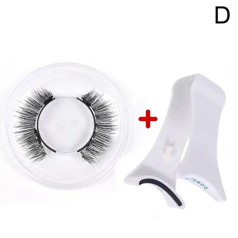 Magnetic Tweezer with 3D Natural Mink False Eyelashes - Professional Eyelash Extension Curler Clip Tool