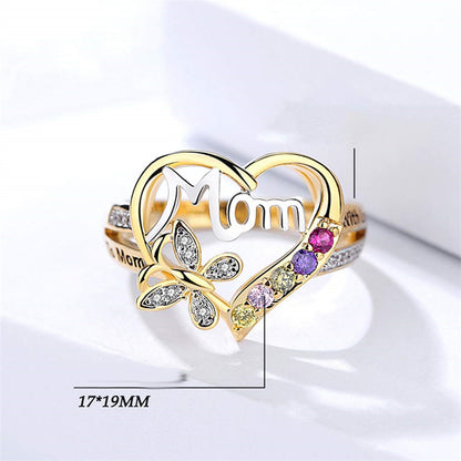 A Gift Just for Mom,  Hollow 'Heart Shaped Love Jewelry"