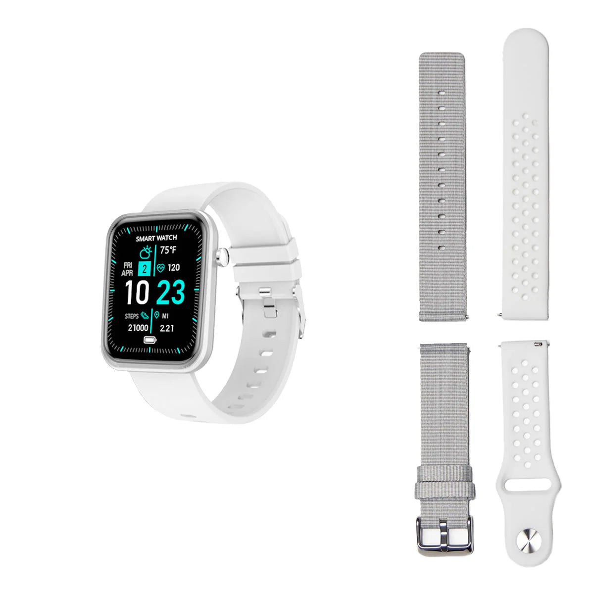 Advanced Smartwatch + 3 Stylish Bands – Your Wellness, Your Way