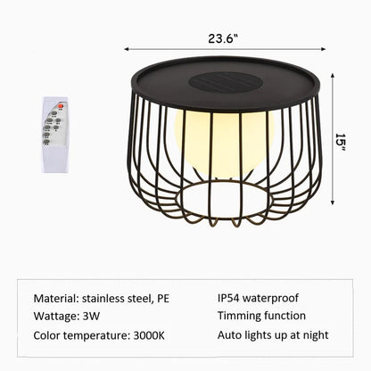 Solar Powered Glow Garden Table – Illuminate Your Outdoor Oasis