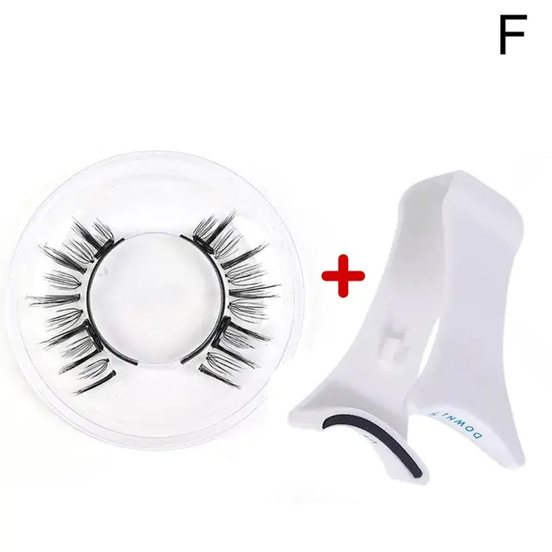 Magnetic Tweezer with 3D Natural Mink False Eyelashes - Professional Eyelash Extension Curler Clip Tool