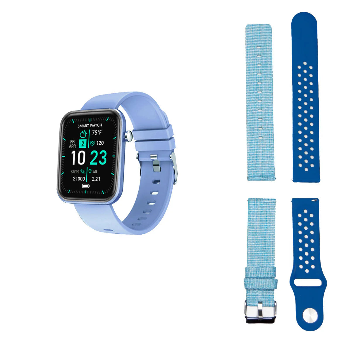 Advanced Smartwatch + 3 Stylish Bands – Your Wellness, Your Way