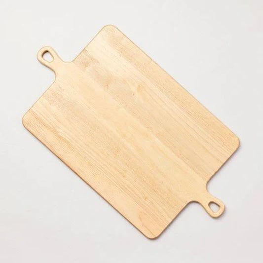 Hearth & Hand Large Double Handle Wood Serve Board Natural -  with Magnolia