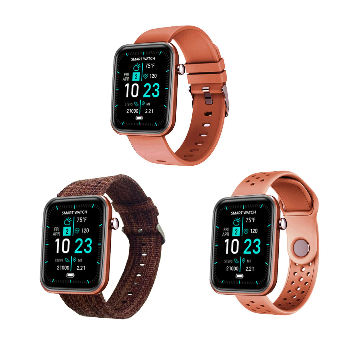 Advanced Smartwatch + 3 Stylish Bands – Your Wellness, Your Way