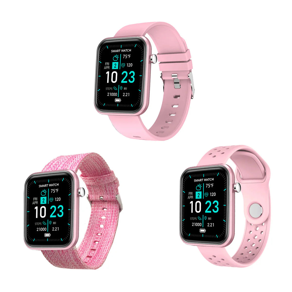 Advanced Smartwatch + 3 Stylish Bands – Your Wellness, Your Way