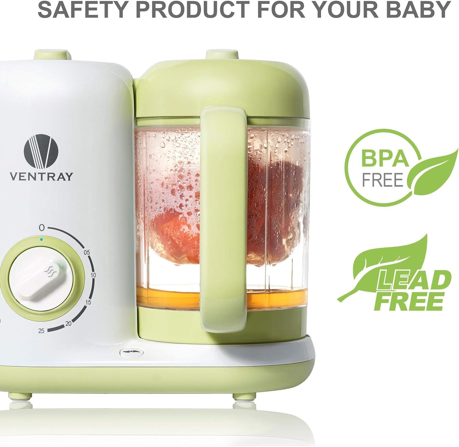 All-In-One Auto Cooking Puree Food Processor Steamer Blender Cooker Warmer Machine for Toddlers Baby, and BPA-Free 