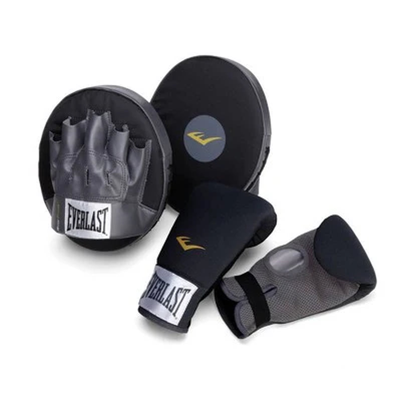 Everlast Protective Gloves Training Kit – Punch Mitts & Neoprene Heavy Bag Gloves