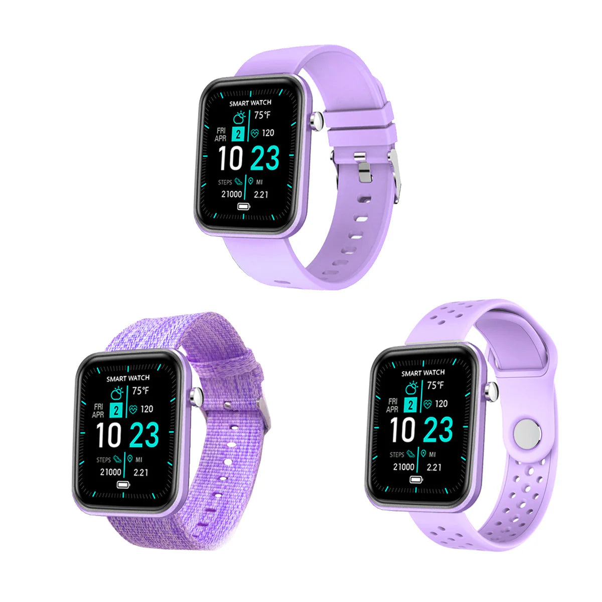 Advanced Smartwatch + 3 Stylish Bands – Your Wellness, Your Way