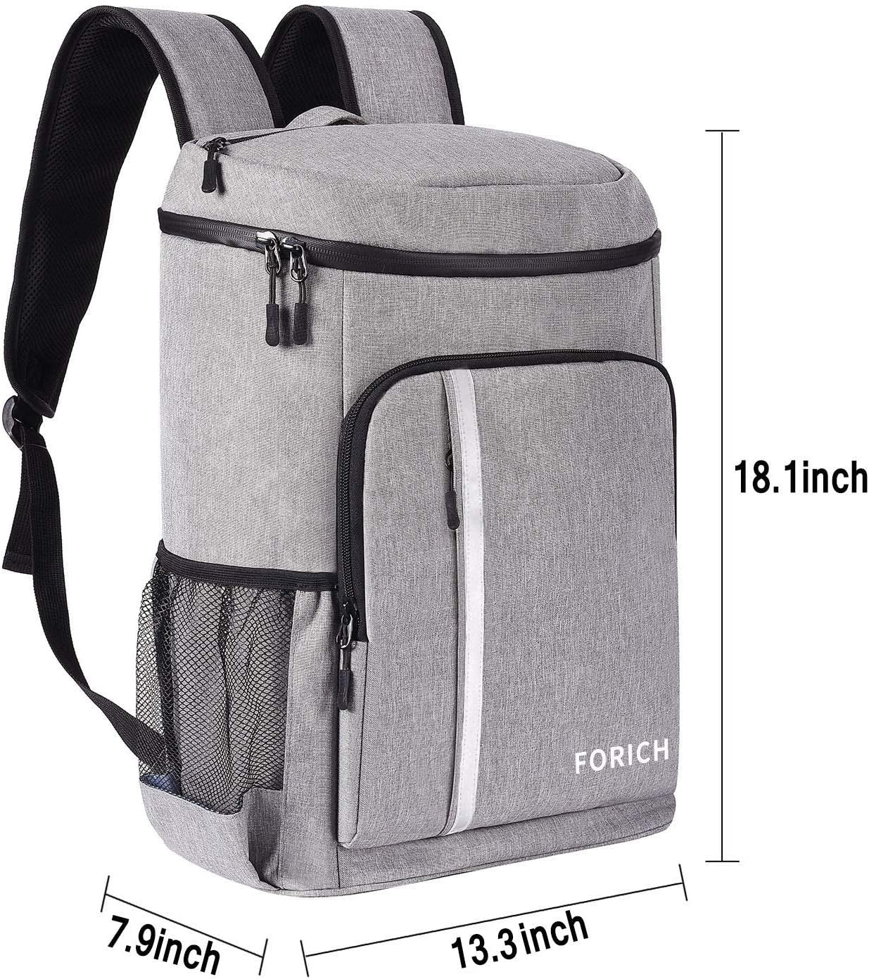 FORICH Insulated Waterproof Backpack Cooler Bag - Perfect for Work, Picnics, and More! Holds 30 Cans