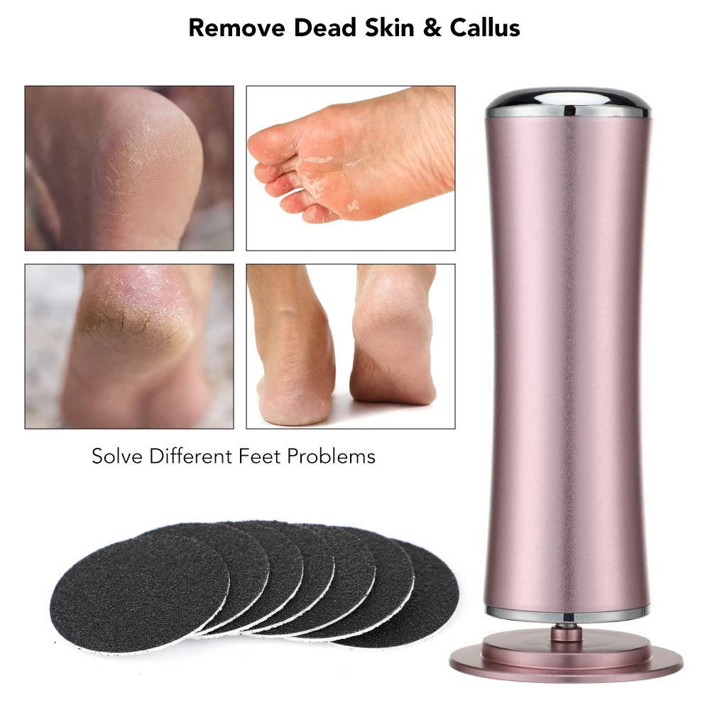 Electric Pedicure Tools Foot Care File Leg Heels Remove Dead Skin Callus Remover Feet Clean Care Machine & Replacement Sandpaper