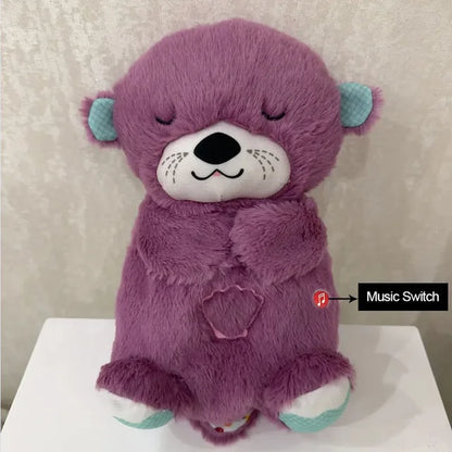 Bear Otter Plush Soothing Music & Light Sleep Companion for Babies & Kids - Gift Toy