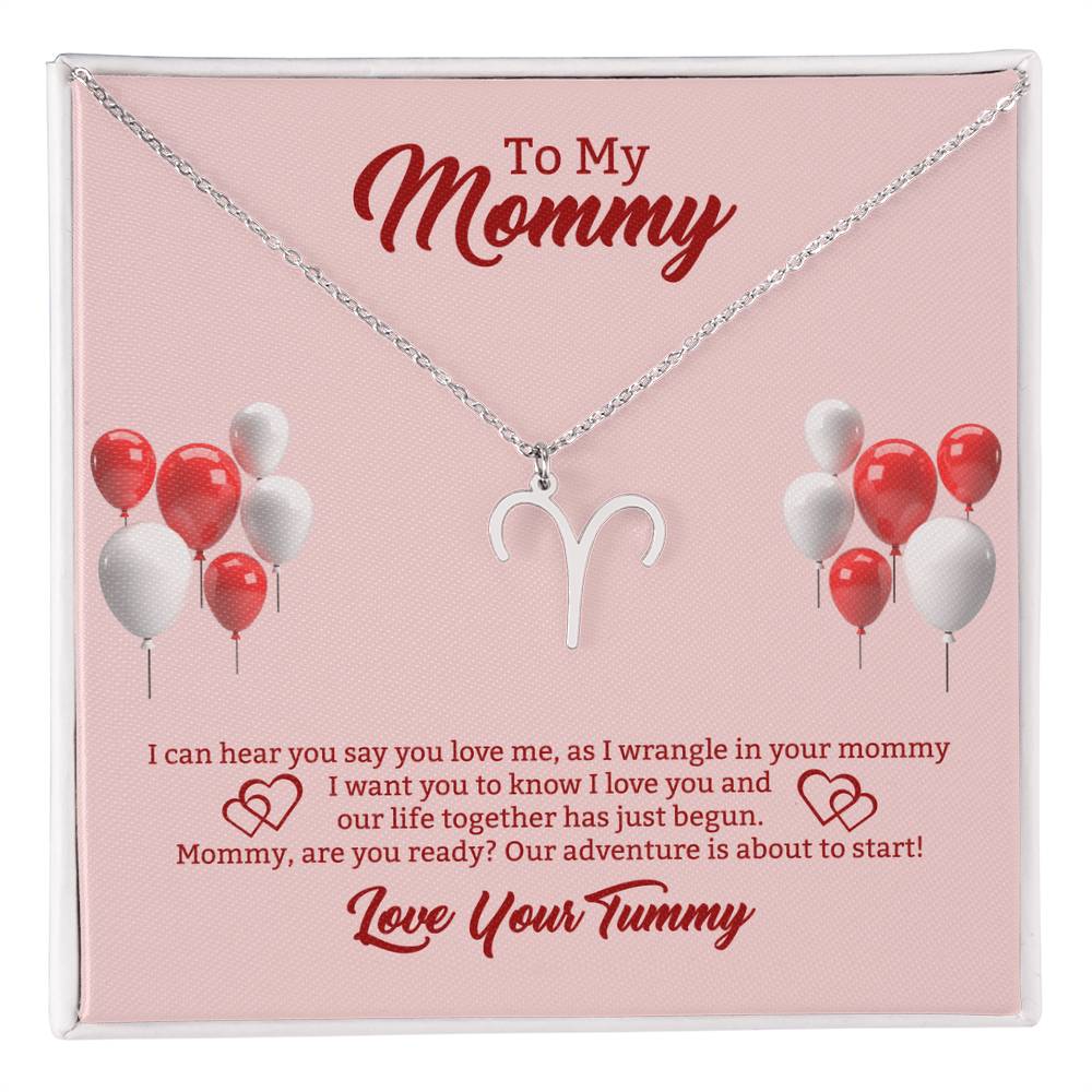 To My Mommy Zodiac Symbol Necklace