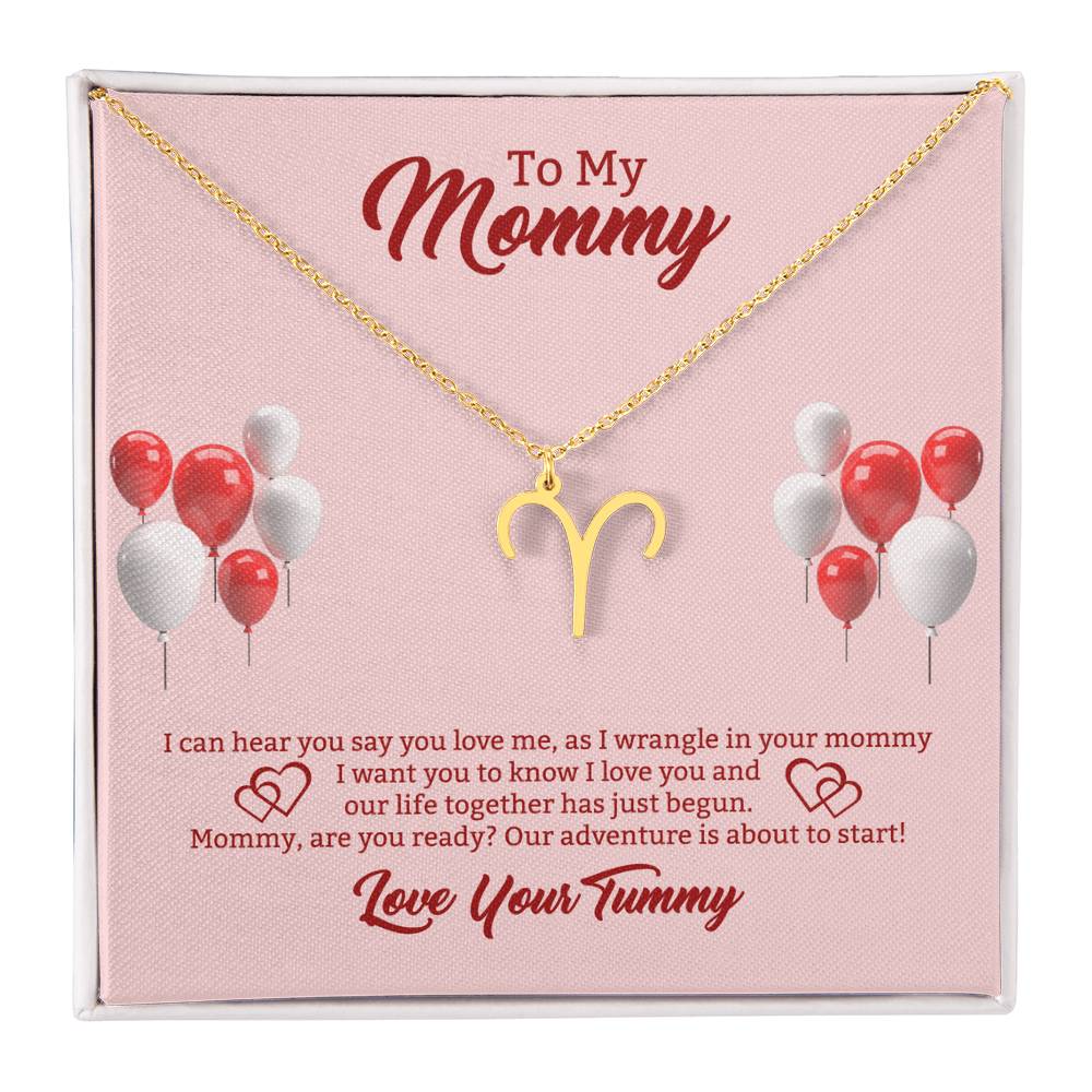 To My Mommy Zodiac Symbol Necklace