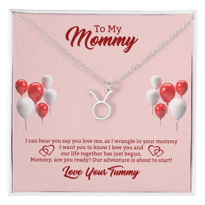 To My Mommy Zodiac Symbol Necklace