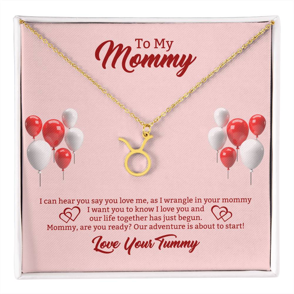 To My Mommy Zodiac Symbol Necklace