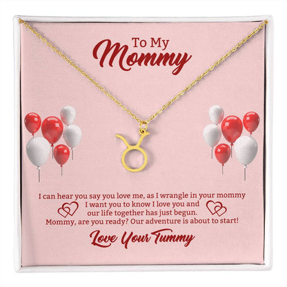 To My Mommy Zodiac Symbol Necklace