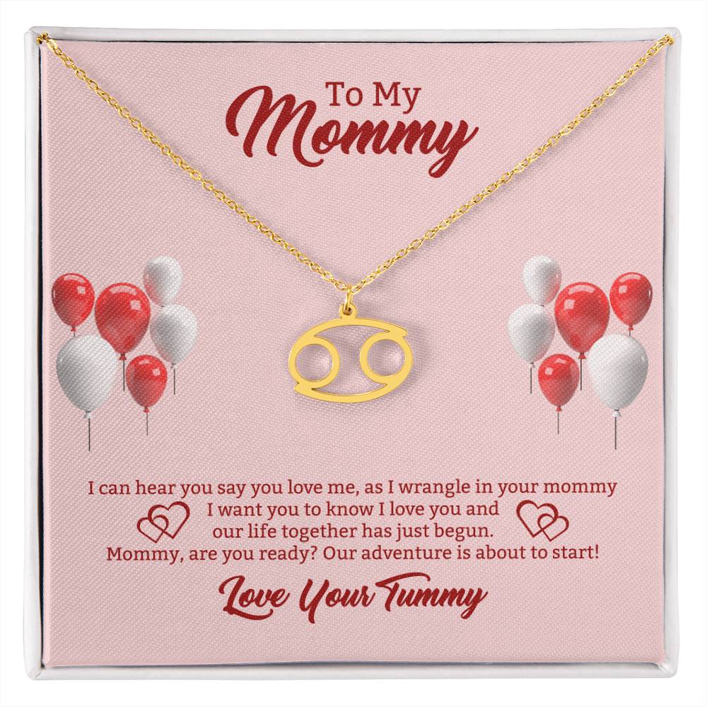 To My Mommy Zodiac Symbol Necklace