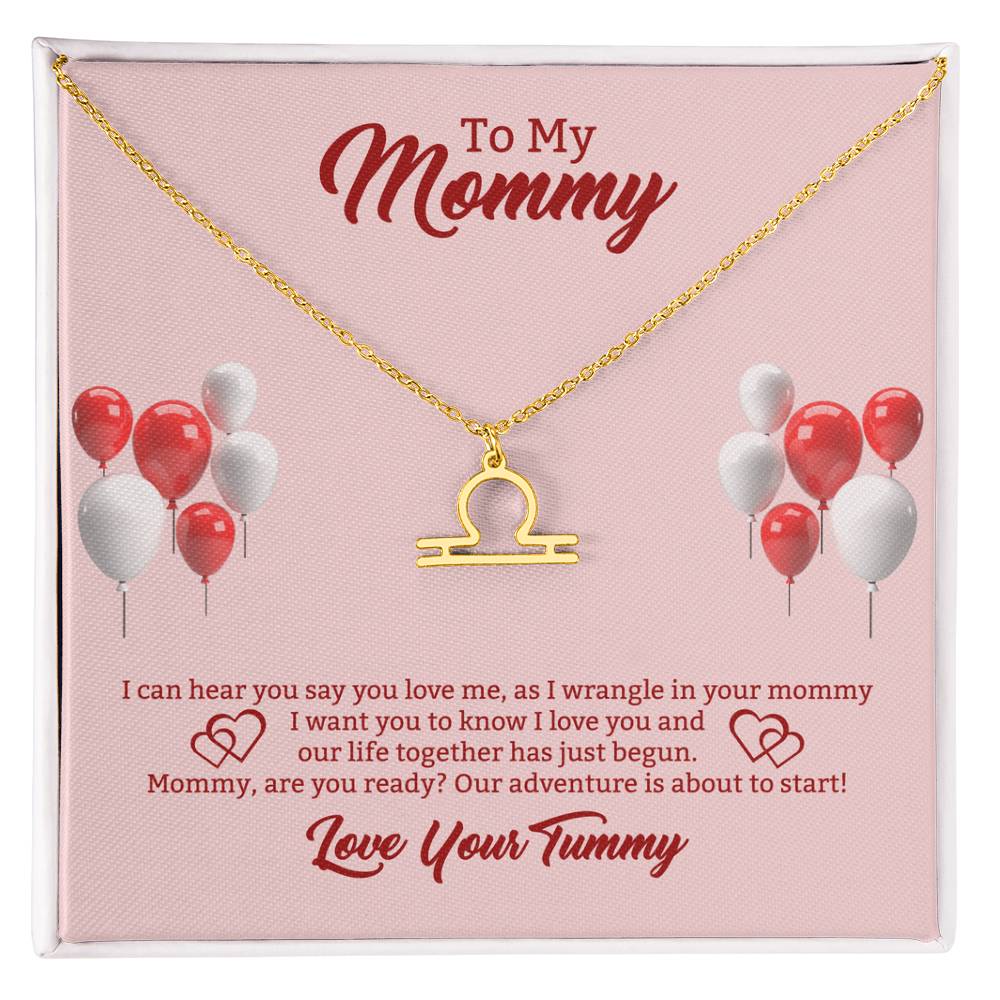 To My Mommy Zodiac Symbol Necklace