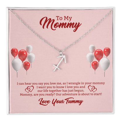 To My Mommy Zodiac Symbol Necklace