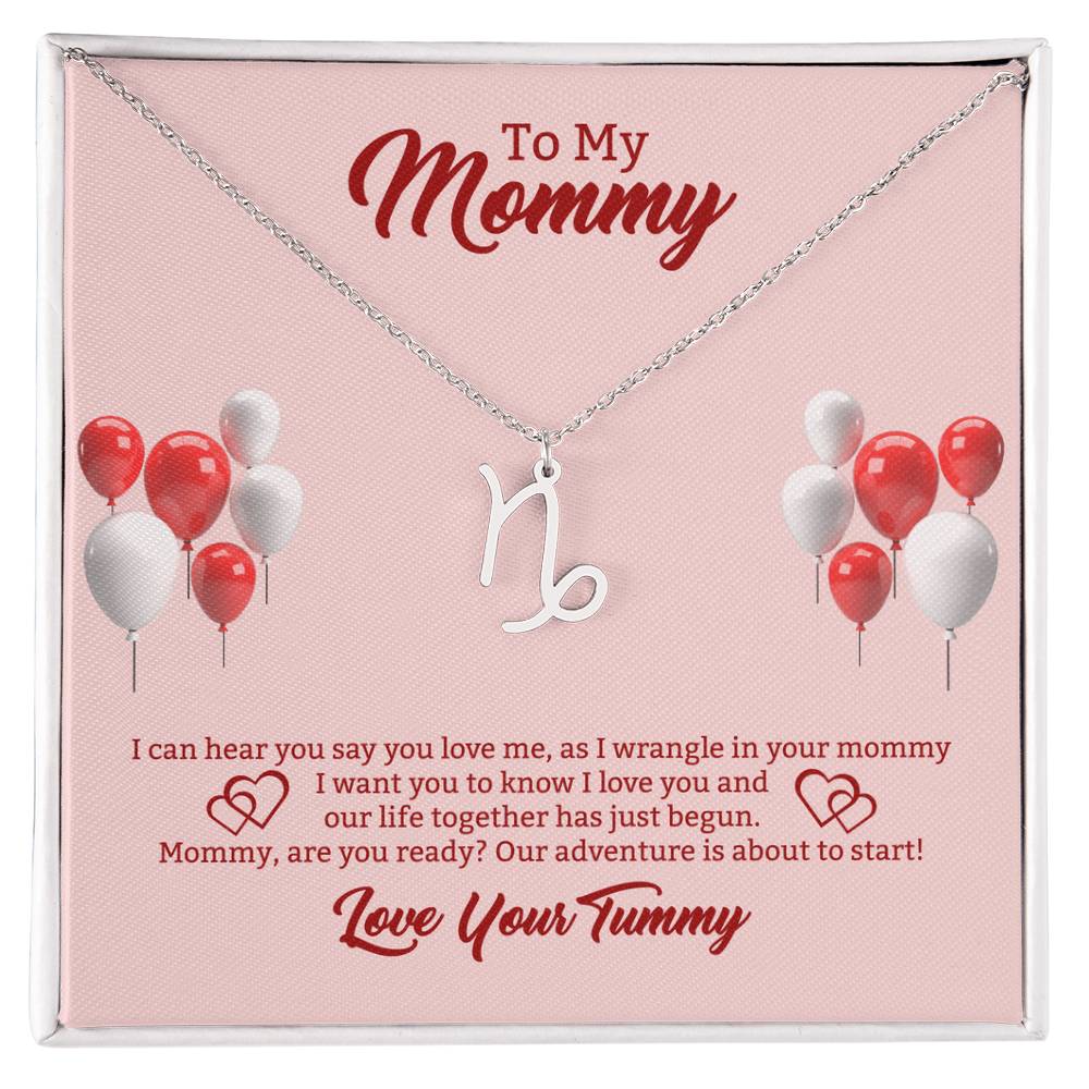 To My Mommy Zodiac Symbol Necklace