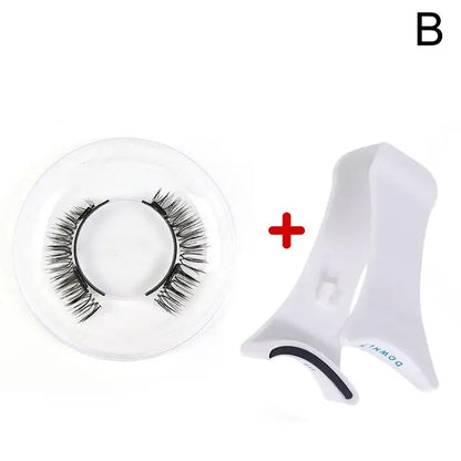 Magnetic Tweezer with 3D Natural Mink False Eyelashes - Professional Eyelash Extension Curler Clip Tool