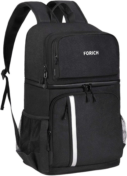 FORICH Insulated Waterproof Backpack Cooler Bag - Perfect for Work, Picnics, and More! Holds 30 Cans