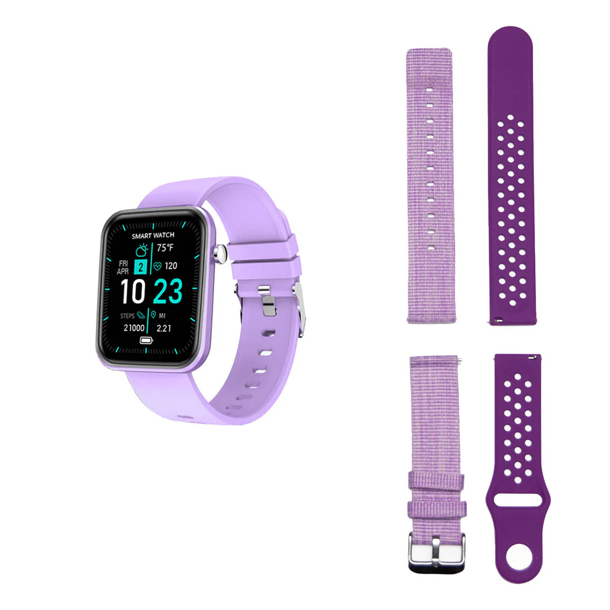 Advanced Smartwatch + 3 Stylish Bands – Your Wellness, Your Way