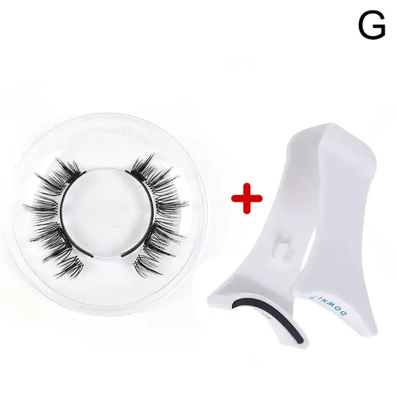 Magnetic Tweezer with 3D Natural Mink False Eyelashes - Professional Eyelash Extension Curler Clip Tool