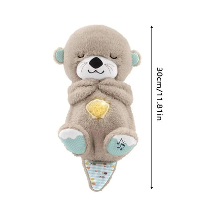 Bear Otter Plush Soothing Music & Light Sleep Companion for Babies & Kids - Gift Toy