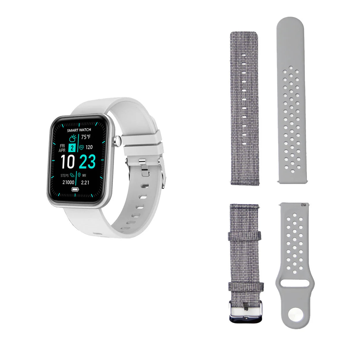 Advanced Smartwatch + 3 Stylish Bands – Your Wellness, Your Way