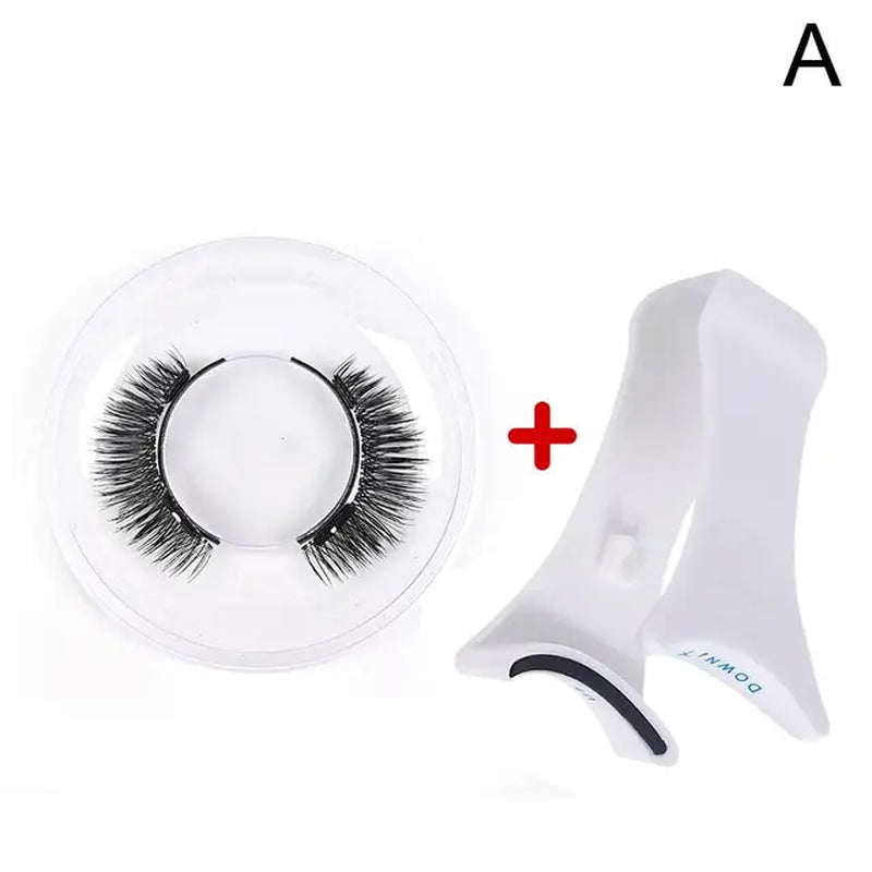 Magnetic Tweezer with 3D Natural Mink False Eyelashes - Professional Eyelash Extension Curler Clip Tool