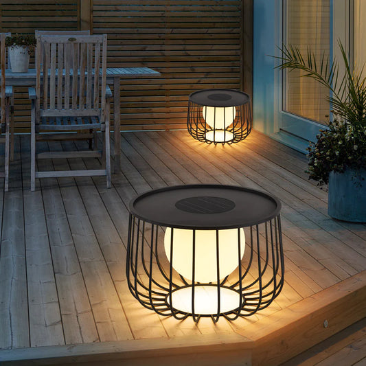 Solar Powered Glow Garden Table – Illuminate Your Outdoor Oasis