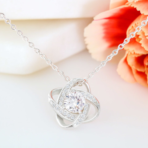 To My Soulmate | I Love You - Love Knot Necklace