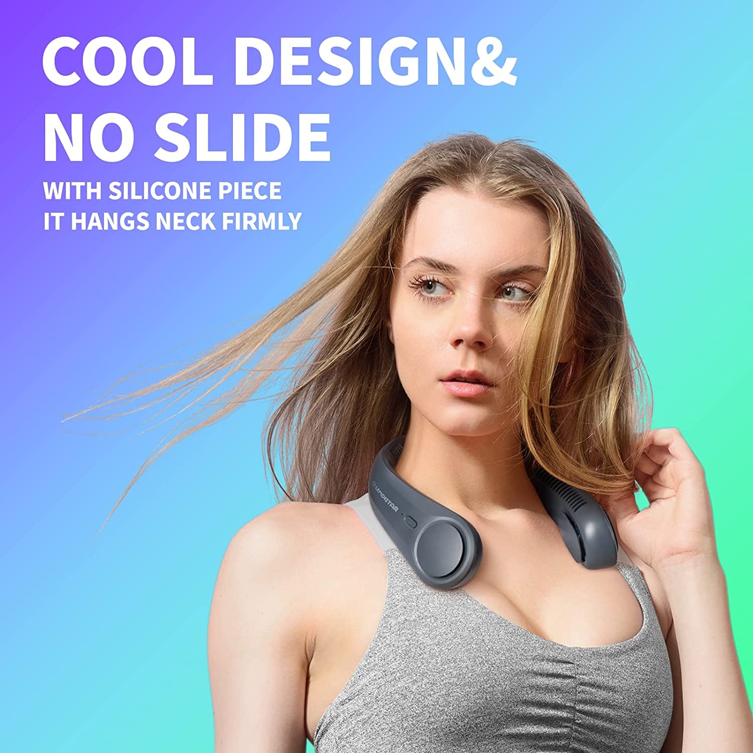 Elegant Cooling Solution: Stylish Bladeless Fan for On-the-Go Comfort